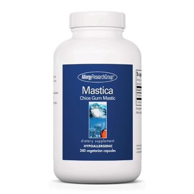 Allergy Research Group Mastica - Mastic Gum Capsules, Digestive Health Supplement for Adults, Mastic Resin Powder Capsules for Gut Health Support - 240 Count