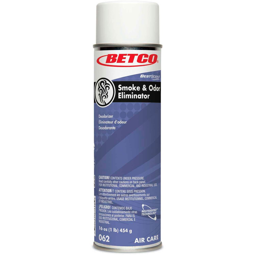 Betco Best Scent Smoke And Odor Eliminator - 12/Case, 16 oz. - Various, Clear - 0622300