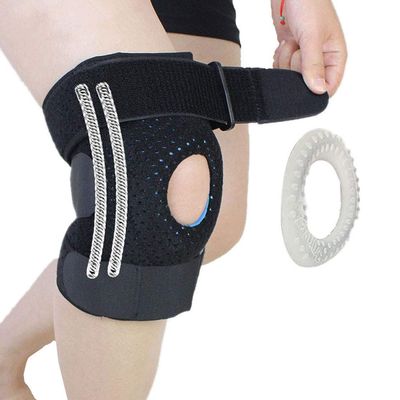 1Pair Meniscus Knee Pads Silica Gel Kneepads Hiking Running Basketball Knee Support Breathable Sports Knee Protector