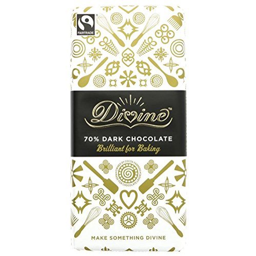 Divine 70% Dark Cooking Chocolate 200g (Pack of 10)