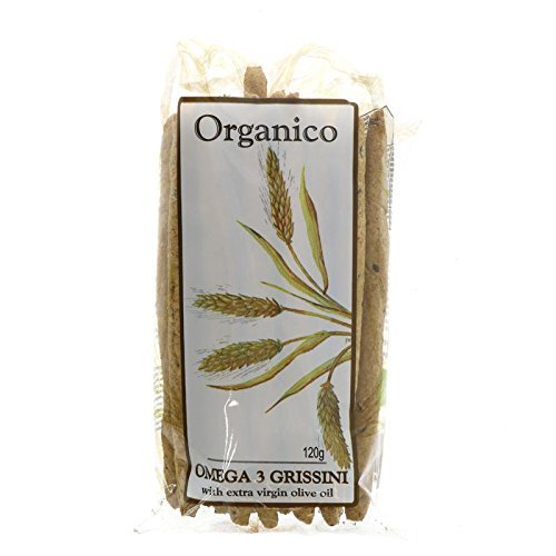 Organico Omega Grissini - organic 120g (Pack of 6)
