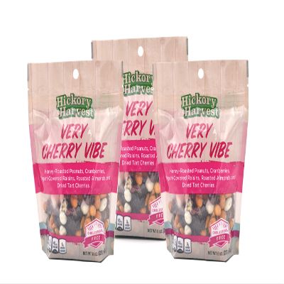 Snack Bags, Mixed Nut and Trail Mix, Dried Fruit, Yogurt, Great Unique Flavors for a Healthy Treat - Very Cherry Vibe - 3 Pack