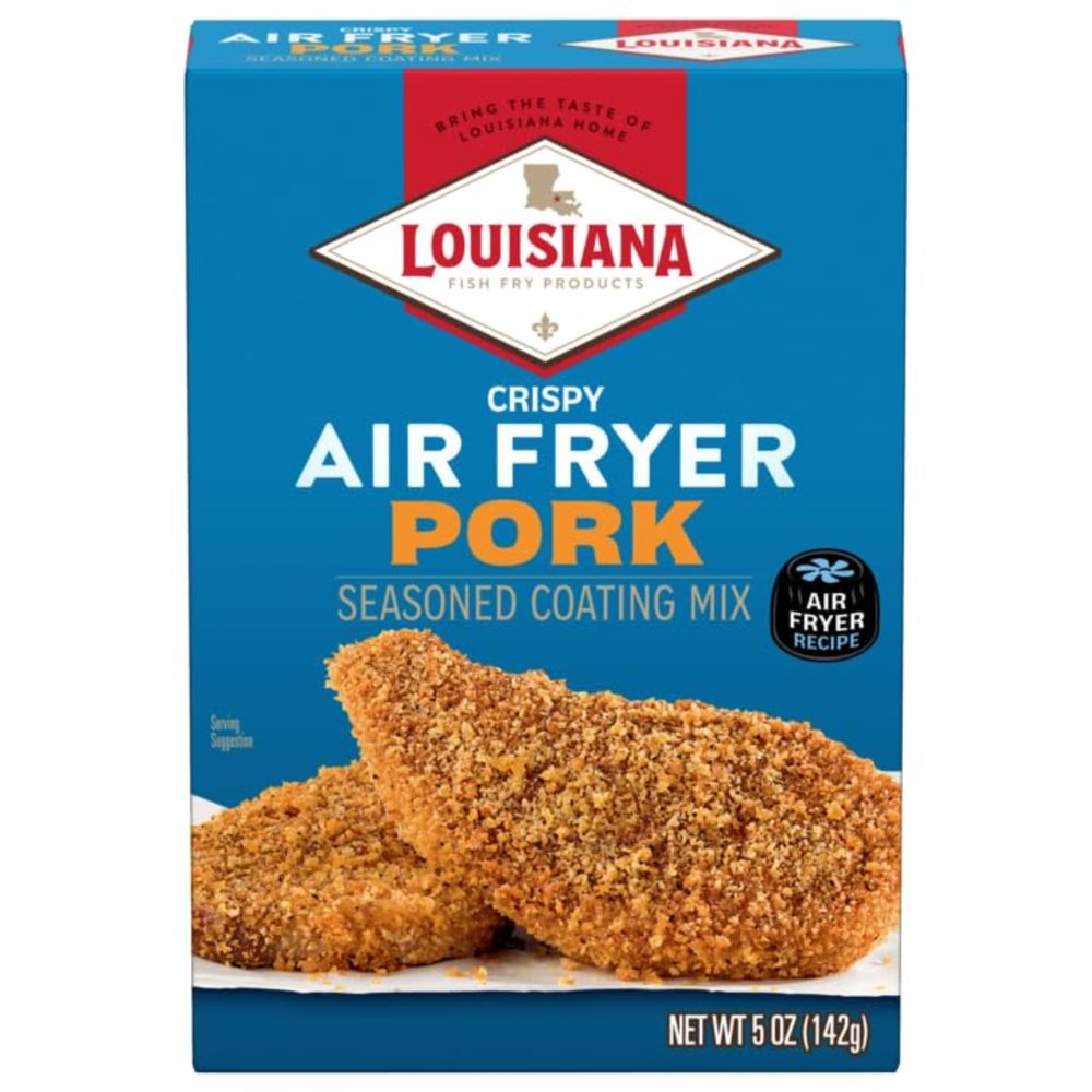 Louisiana Fish Fry Products Air Fry Pork Coating Mix, 5 Oz, Pack of 6