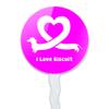 GRAPHICS & MORE Personalized Custom 1 Line Dachshund Wiener Dog Love Heart Cupcake Picks Toppers Decoration Set of 6 view 2
