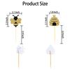 50 Pieces Bee Toothpicks Bulk Bee Cupcake Toppers Glitter Bee Cake Picks Decorations for Birthday Party Favors Supplies view 3
