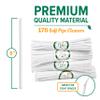176 Count Bulk Soft Bristle Pipe Cleaners Chenille in White - Cotton with Steel Wire - Crafts Project view 4