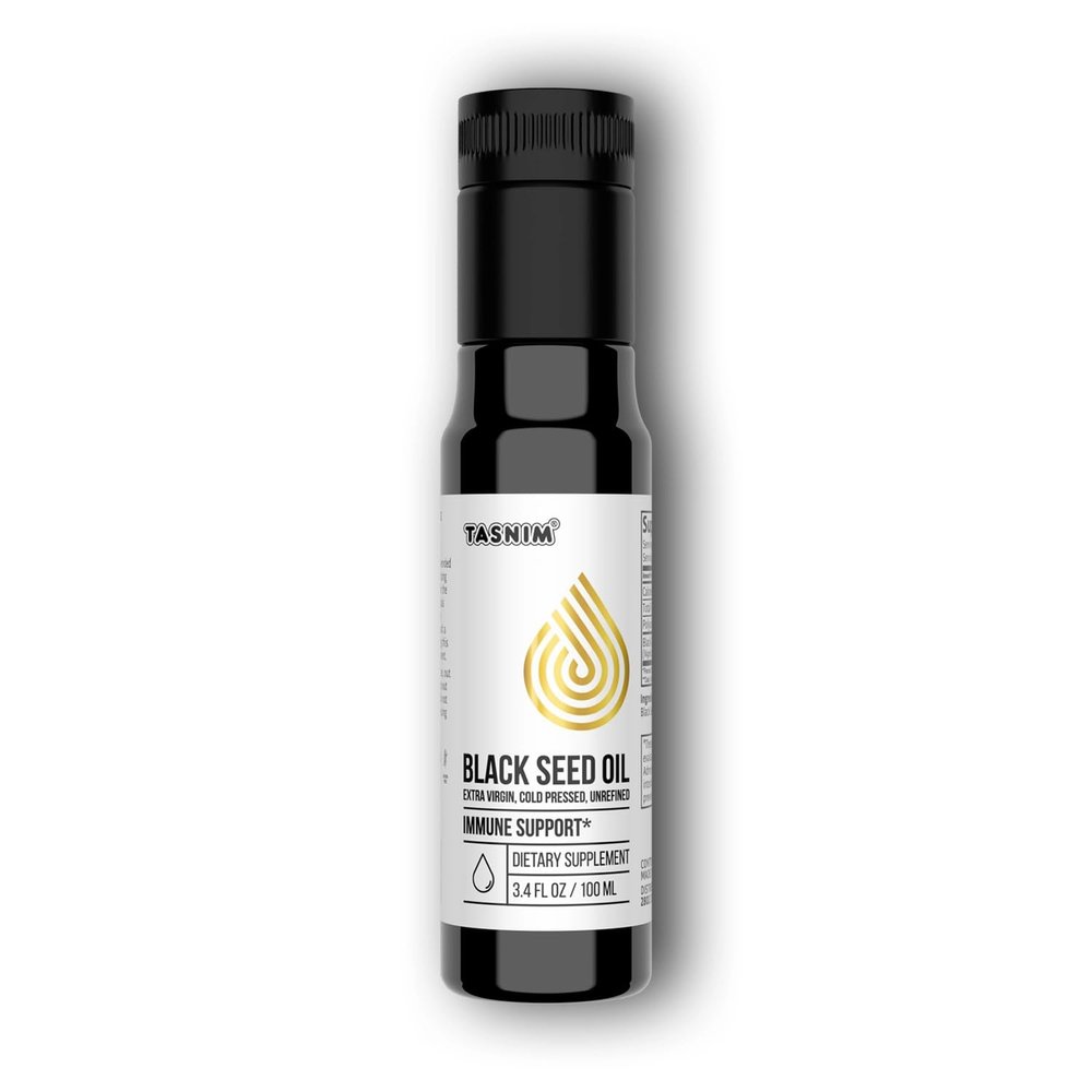 100% Ethiopian BlackSeed Oil 3.4 Fl Oz - Cold Pressed Black Seed Oil for Immune Support, High Potency 5.7% - 21% Thymoquinone Skin, Hair & Overll Health - Unrefined Black Cumin Seed Oil - Gluten Free