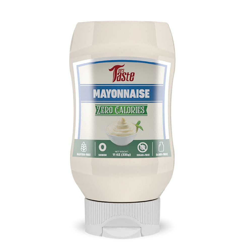 Mrs Taste Sugar Free Mayo, Zero Calories, Zero Sodium, Zero Sugar, High Fiber, Keto Friendly, Paleo Friendly, Condiments and Sauces (11 oz, Mayo)