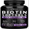 Zeal Naturals Biotin with Coconut Oil for Hair 10000mcg (180 Softgels) Supplement - Biotin Pills for Hair Skin and Nails Vitamins for Women Capsules for Men Hair Growth 6 mo Supply view 1