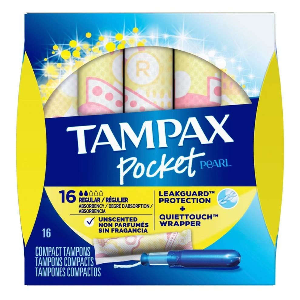 Proctor & Gamble Tampax Tampons 16 Count Pocket Unscented Regular (2 Pack)2