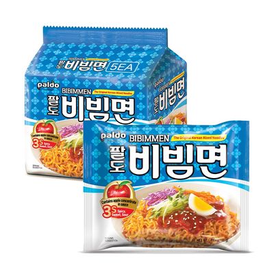 Paldo Bibim Men Oriental Style Noodle 130g (Pack of 5)