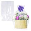 APQ Clear Gusseted Poly Bags, 10 x 8 x 24 Inches. Pack of 100 Waterproof Side Gusseted Plastic Bags with Open Top. 2 Mil Thick Flat Bottom Clear Bag for Packaging Popcorn, Cookies, Bread view 1