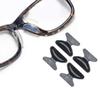 Eyeglass Nose Pads - SMARTTOP Stick on 2.5mm Silicone Anti Slip Adhesive Eyewear Nose Pads Cushions for Eyeglasses Sunglasses Spectacles - 12 Pairs(Black) view 1