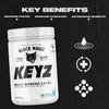 Black Magic Keyz Amino Acid Matrix Powder - Muscle Recovery & Endurance - EAA's, BCAA's, & Taurine - Keto, No Sugar, Caffeine Free - Pina Colada - 14.81 oz view 3