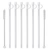 15" Flexible Straws for Jumbo Mugs (6) with 2 Straw Cleaning Brushes view 1