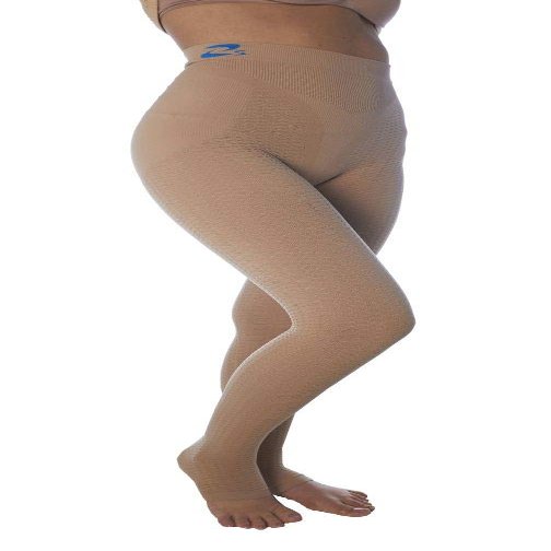 CzSalus Lipedema, Lymphedema Support Slimming Compression Leggins (Kl1 18-21 mmHg) - (Nude, XS)
