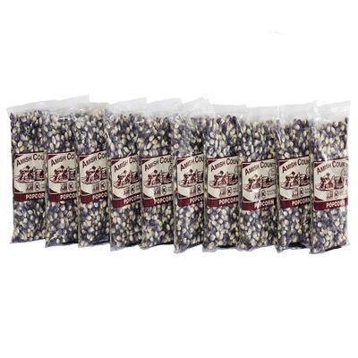 Amish Country Popcorn | 10-4oz Bags - Blue Kernels | Old Fashioned, Non-GMO and Gluten Free