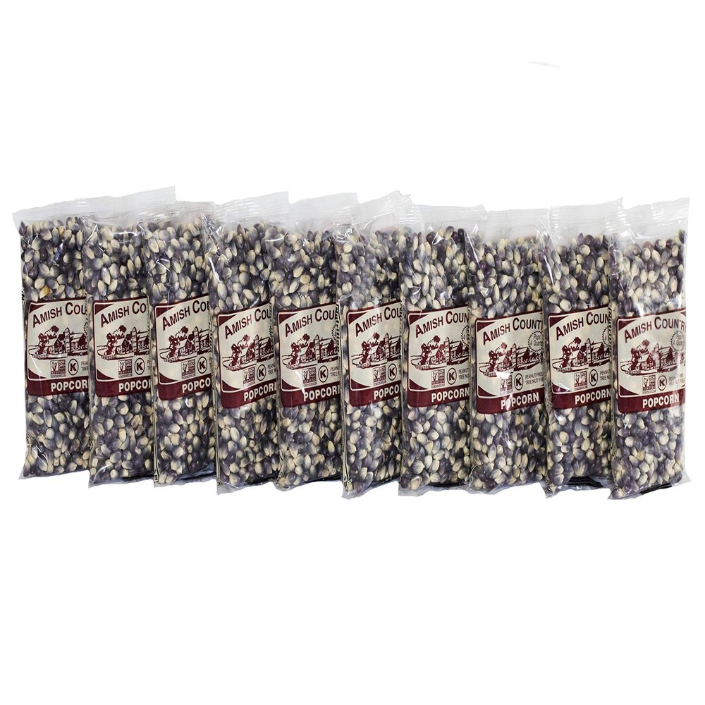 Amish Country Popcorn | 10-4oz Bags - Blue Kernels | Old Fashioned, Non-GMO and Gluten Free