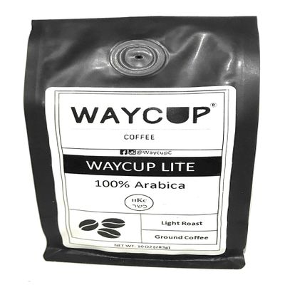 Waycup Lite Blend Kosher Coffee, Ground, 10 oz.