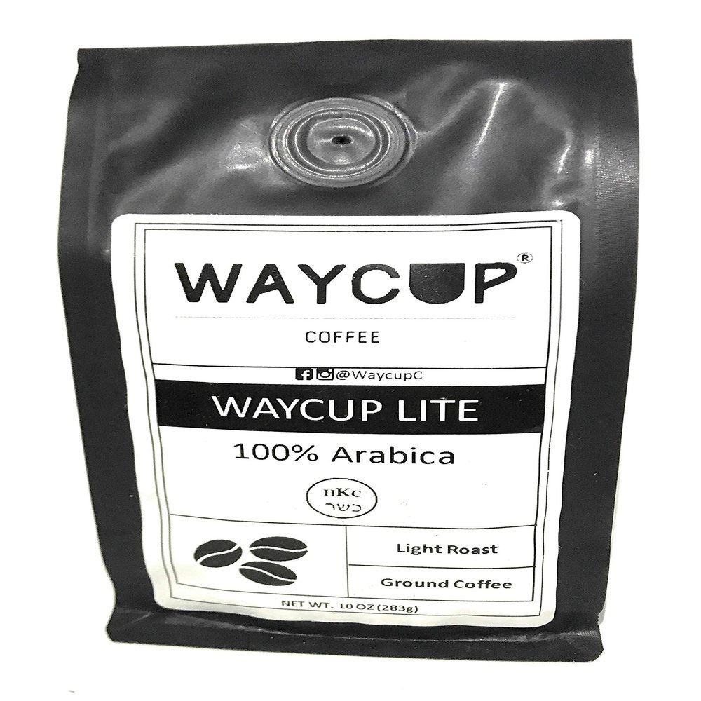 Waycup Lite Blend Kosher Coffee, Ground, 10 oz.