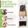 20 Organic Madagascar Vanilla Beans Grade B. Certified USDA Organic. 5"-7"by FITNCLEAN VANILLA for Extract, Paste, Cooking, Baking. Whole Bourbon NON-GMO Pods view 3