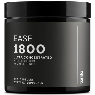 Toniiq Ease with DHM - Full Liver Support for a Night Out - 120 Capsules - 50x Super Concentrated Extract