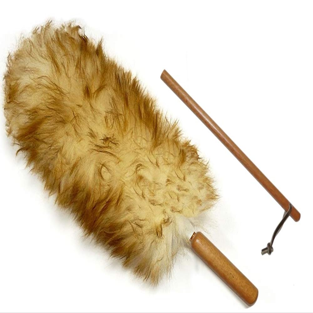 Alta Dusting Products Premium Australian Lambs Wool Duster Wand with Free Extender Pole (18" to 28")