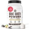 32oz Vanilla Bone Broth Protein Powder From Grass Fed Beef - Non-GMO Ingredients, Gut-Friendly, Low Carb Dairy Free Protein Powder - Natural Collagen Source For Joint Support - Keto Friendly view 1