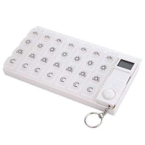 28 Day Pill Box with LCD Alarm/Timer