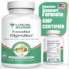 logos nutritionals - Essential Digestion 90 Veggie Caps - Digestive Enzymes to Improve Digestive and Gut Health and Relieve Digestive Issues - for Men and Women view 1