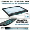 MagniPros 5X Rechargeable Large Ultra Bright LED Page Magnifier with Anti-Glare Lens & 3 Color Dimmable Light Modes, Relieve Eye Strain- Ideal for Reading Small Prints, Low Vision, Seniors view 2