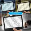MagniPros 5X Rechargeable Large Ultra Bright LED Page Magnifier with Anti-Glare Lens & 3 Color Dimmable Light Modes, Relieve Eye Strain- Ideal for Reading Small Prints, Low Vision, Seniors view 4
