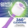 Brilliant Oral Care Child Toothbrush with Soft Bristles and Round Head, for a Kid Approved, Easy to Use All-Around Clean Mouth, Ages 2-5 Years, Lilac, 1 Pack view 4