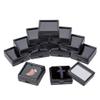 BENECREAT 24 Pack Black Gemstone Display Box Jewelry Box Container with Clear Top Lids 1.57x0.6 for Festival Treat, Gems, Coins, Diamond, Gift Packing view 1