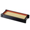 (Fukui Craft) Tsunoseiro Kurouchi Vera + Bamboo Soba for Udon Noodles Buckwheat Dish, 35.4x16.5x5.3cm, black view 1