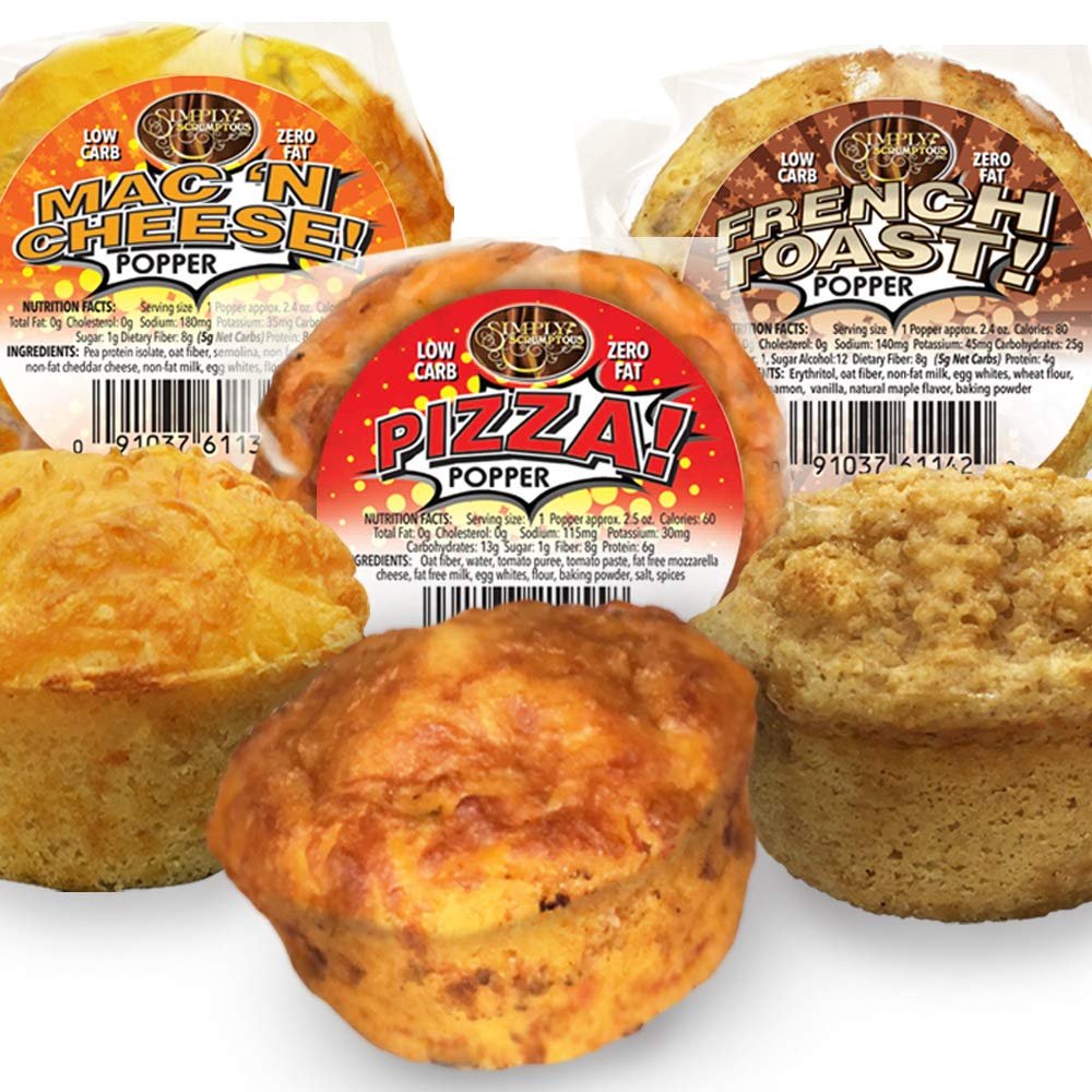 Simply Scrumptous Low Carb Assorted Poppers (Muffins)