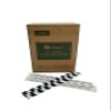 400 Count | Kingseal FSC Certified Disposable Paper Drinking Straws, Paper Wrapped, 7.75" Length x 6mm Diameter, Black Swirl Stripe, Biodegradable, Earth Friendly, Bulk Pack - 400 Straws per Box view 1