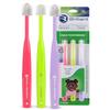 Brilliant Oral Care Child Toothbrush with Soft Bristles and Round Head, for a Kid Approved, Easy to Use All-Around Clean Mouth, Ages 2-5 Years, Pink Lime Lilac, 3 Pack view 1