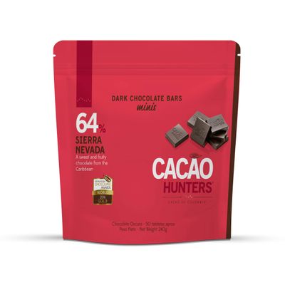 Cacao Hunters Sierra Nevada 64% Minis (240g), (Pack of 50)