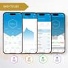 INEVIFIT EROS Bluetooth Body Fat Scale Smart BMI Highly Accurate Digital Bathroom Body Composition Analyzer with Wireless Smartphone APP 400 lbs 11.8 x 11.8 inch (White) view 4