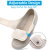 Orthoshoes Women's Diabetic Elderly Shoes Mesh Breathable Walking Sneakers Lightweight Adjustable Easy On and Off Strap Summer Slippers for Swollen Feet, Edema, Foot Pain, Bunions, Black, 8 view 4