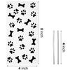 Maitys 100 Pcs Dog Paw Treat Bags Dog Cellophane Bags for Goodie Candy Bulk 8 x 4 Inch Party Favor Supplies(Black) view 3