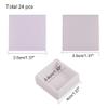 BENECREAT 24PCS White Gemstone Display Box Jewelry Box Container 1.57x0.6 with Clear Top Lids for Gems,Jewelry and Festival Gift Packing view 2