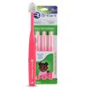 Brilliant Oral Care Child Toothbrush with Soft Bristles and Round Head, for a Kid Approved, Easy to Use All-Around Clean Mouth, Ages 2-5 Years, Pink, 3 Pack view 1