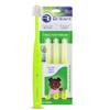 Brilliant Oral Care Child Toothbrush with Soft Bristles and Round Head, for a Kid Approved, Easy to Use All-Around Clean Mouth, Ages 2-5 Years, Lime, 3 Pack view 1