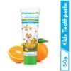 Mamaearth Natural Orange Kids Toothpaste | Gently Cleanses Teeth & Gums | Fights Cavities & Tooth Decay | with Fluoride & Fruity Flavor | Ideal Age 4+ years | SLS-Free | 1.76 Oz/50g view 4