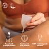 AllMatters OrganiCup Menstrual Cup - Size Mini - Eco-Friendly, Reusable Period Solution - Superior to Pads & Tampons - Suitable for Light to Heavy Flow view 4
