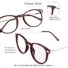 VisionGlobal Blue Light Blocking Glasses for Women, Anti Eyestrain, Computer Reading, TV Glasses, Stylish Oval Frame, Anti Glare (Red, 2.00 Magnification) view 2