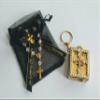 12"In loving memory" Organza Bags with Mini Golden Bible (Customize Ribbon with Name and Date) view 3
