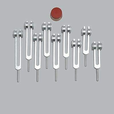Solfeggio Tuning Fork Set of 9 Weighted